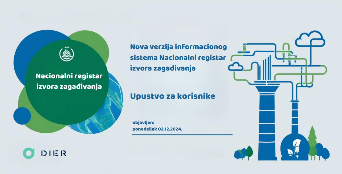 Novi informacioni sistem Nacionalnog registra izvora zagađivanja (NRIZ)